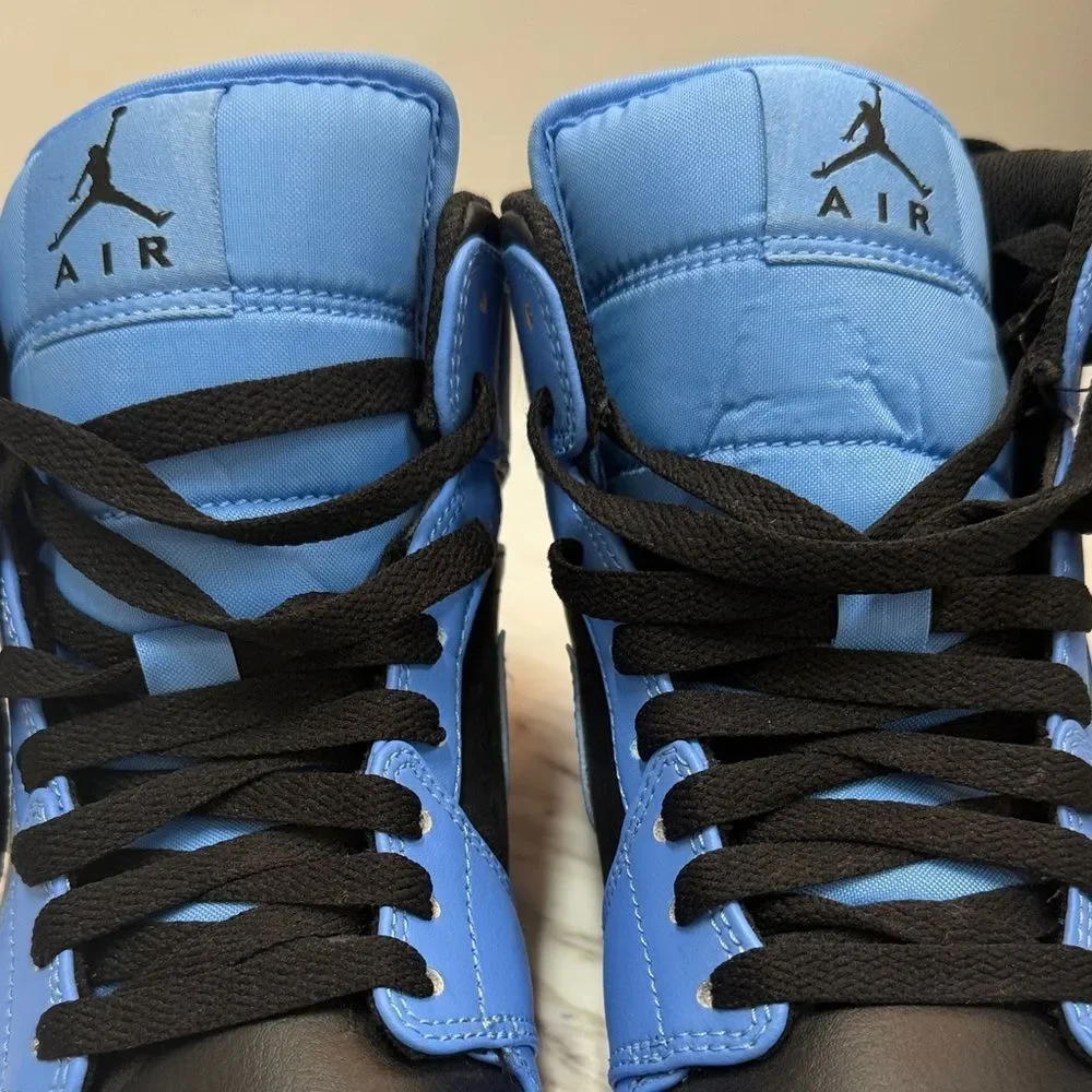 Jordan High-Top Sneakers in Blue and Black